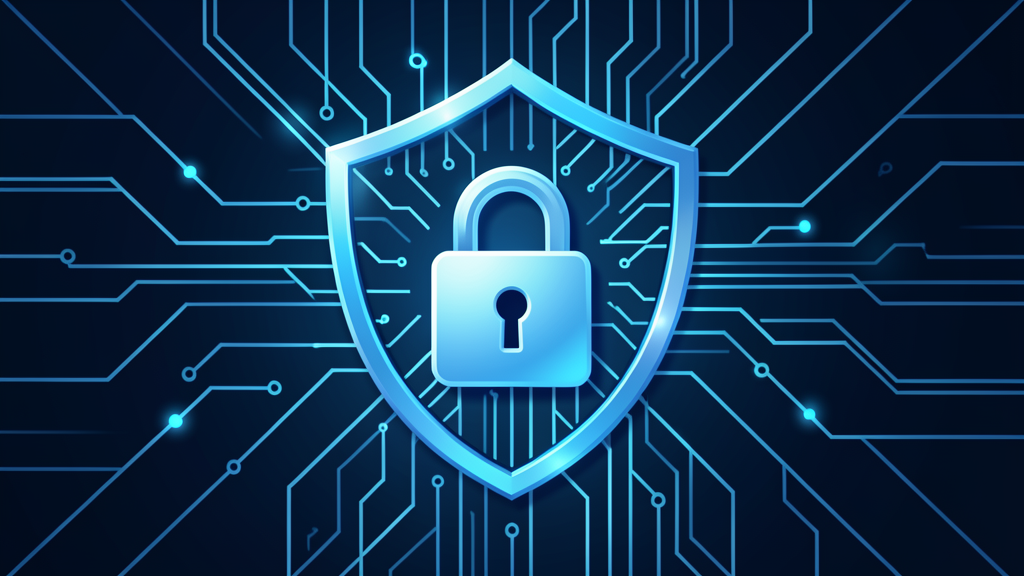 AI security shield illustration